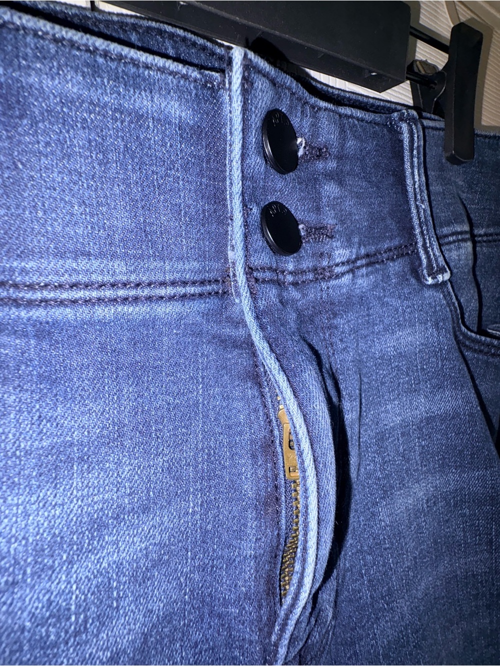Apt. 9 Dark Blue Bootcut Jeans With Tummy Control - Picture 9 of 16
